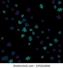 Confetti Background Pattern. Puzzle pieces and big ideas design, vector illustration graphic
