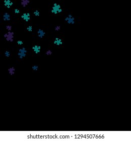 Confetti Background Pattern. Puzzle pieces and big ideas design, vector illustration graphic
