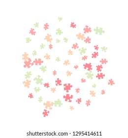 Confetti Background Pattern. Puzzle pieces and big ideas design, vector illustration graphic
