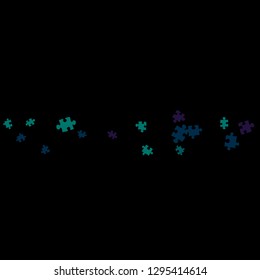 Confetti Background Pattern. Puzzle pieces and big ideas design, vector illustration graphic
