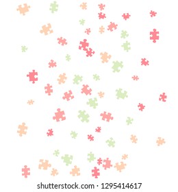 Confetti Background Pattern. Puzzle pieces and big ideas design, vector illustration graphic
