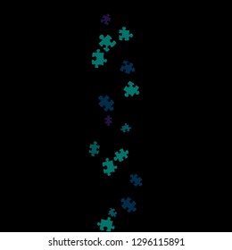 Confetti Background Pattern. Puzzle pieces and big ideas design, vector illustration graphic
