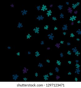 Confetti Background Pattern. Puzzle pieces and big ideas design, vector illustration graphic
