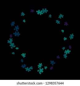 Confetti Background Pattern. Puzzle pieces and big ideas design, vector illustration graphic
