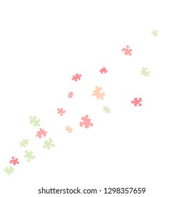 Confetti Background Pattern. Puzzle pieces and big ideas design, vector illustration graphic
