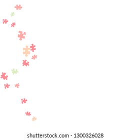 Confetti Background Pattern. Puzzle pieces and big ideas design, vector illustration graphic
