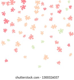 Confetti Background Pattern. Puzzle pieces and big ideas design, vector illustration graphic
