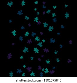 Confetti Background Pattern. Puzzle pieces and big ideas design, vector illustration graphic
