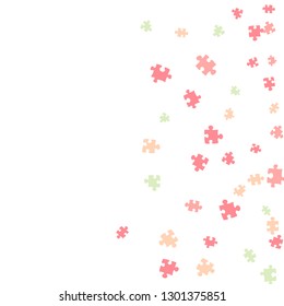 Confetti Background Pattern. Puzzle pieces and big ideas design, vector illustration graphic
