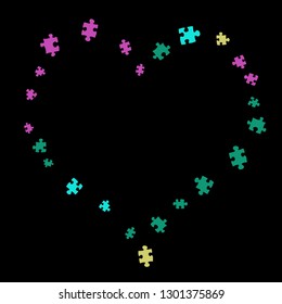 Confetti Background Pattern. Puzzle pieces and big ideas design, vector illustration graphic
