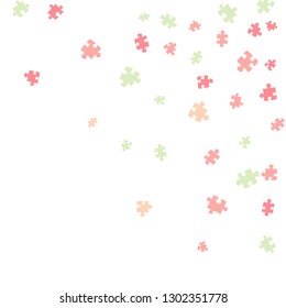 Confetti Background Pattern. Puzzle pieces and big ideas design, vector illustration graphic
