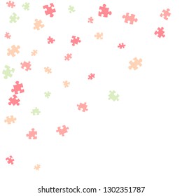 Confetti Background Pattern. Puzzle pieces and big ideas design, vector illustration graphic

