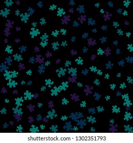 Confetti Background Pattern. Puzzle pieces and big ideas design, vector illustration graphic
