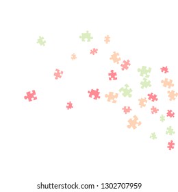 Confetti Background Pattern. Puzzle pieces and big ideas design, vector illustration graphic
