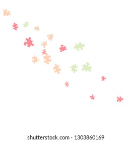 Confetti Background Pattern. Puzzle pieces and big ideas design, vector illustration graphic

