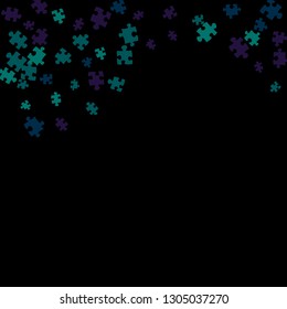 Confetti Background Pattern. Puzzle pieces and big ideas design, vector illustration graphic
