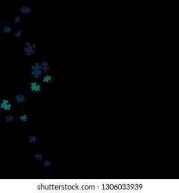Confetti Background Pattern. Puzzle pieces and big ideas design, vector illustration graphic
