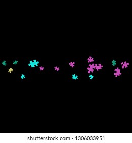 Confetti Background Pattern. Puzzle pieces and big ideas design, vector illustration graphic
