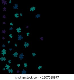 Confetti Background Pattern. Puzzle pieces and big ideas design, vector illustration graphic
