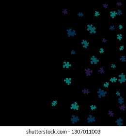 Confetti Background Pattern. Puzzle pieces and big ideas design, vector illustration graphic
