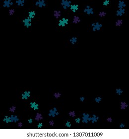 Confetti Background Pattern. Puzzle pieces and big ideas design, vector illustration graphic
