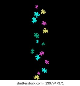 Confetti Background Pattern. Puzzle pieces and big ideas design, vector illustration graphic
