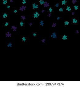 Confetti Background Pattern. Puzzle pieces and big ideas design, vector illustration graphic

