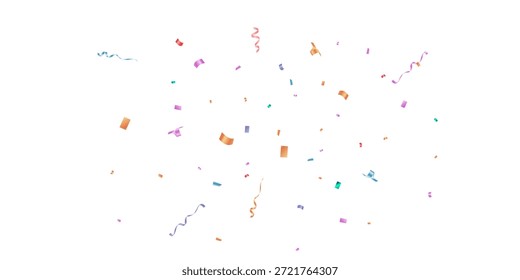 Confetti background Stunning colors that zigzag down for the celebration. Festive decoration vector illustration