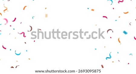 confetti background Stunning colors that zigzag down for the celebration. Festive decoration vector illustration
