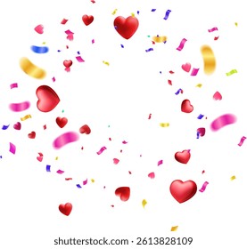 confetti background Stunning confetti that zigzag down for the celebration. Festive decoration vector illustration, Party Decorations, Invitations