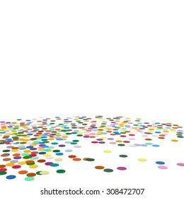 Confetti Background Template - Chads Backdrop Vector Illustration with Free Space for Your Own Text