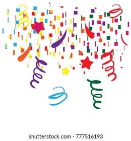 Confetti Background Template Party