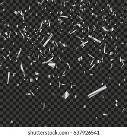 Confetti background. Vector stock.