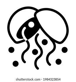 Confetti ball icon isolated vector illustration. High quality black style vector icon