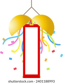 Confetti Ball Isolated Vector Illustration