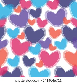 Confetti Blue Yellow Art. Colorful Vector Rainbow Pink Saint Valentine Art Illustration.  Pattern for various spring products for St. Patrick's Day.