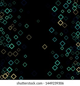 Confetti border minimal geometric cover template of isolated elements. Future geometric template confetti border. Used as print, card, backdrop, template, texture, background, wallpaper, banner