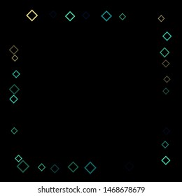 Confetti border minimal geometric cover template of isolated elements. Future geometric template confetti border. Used as print, card, backdrop, template, texture, background, wallpaper, banner
