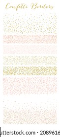 Confetti Borders Collection in Vector