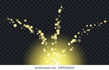 Confetti bubbles. Scattering confetti in the form of bubbles. Vector illustration EPS10