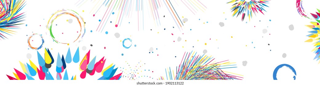 confetti burst cover vector background