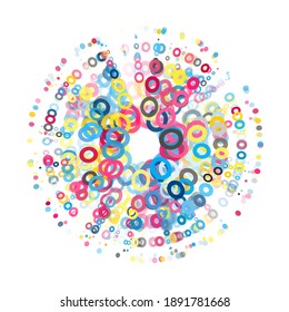confetti burst stock vector background
