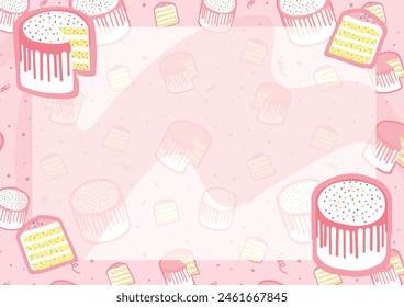 Confetti cake backbround for girl