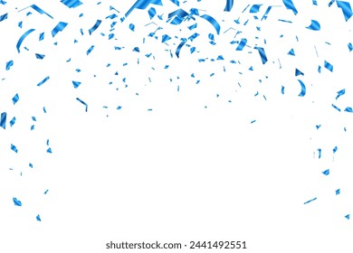 Confetti celebration background template design. Holiday, birthday.