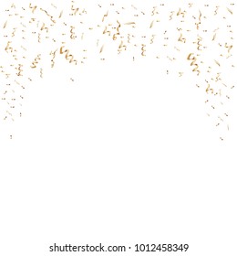 Confetti celebration isolated on white background. Many falling tiny pieces. Decorative tinsel elements for web site, wallpaper,poster and greeting card.Creative art,modern concept.Vector illustration