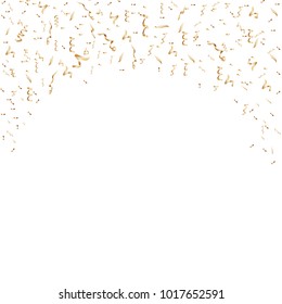 Confetti celebration isolated on white background. Many falling tiny pieces. Decorative tinsel elements for web site, wallpaper,poster and greeting card.Creative art,modern concept.Vector illustration