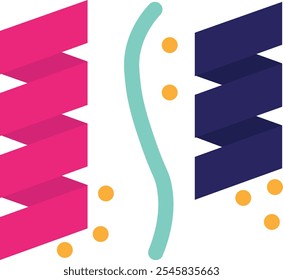 Confetti Celebration  party Icon Vector Flat Illustration