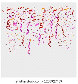 confetti celebration . confetti vector illustration