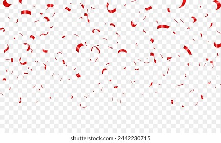 Confetti celebration vector illustration. Luxury greeting card.