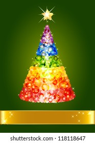 Confetti Christmas tree